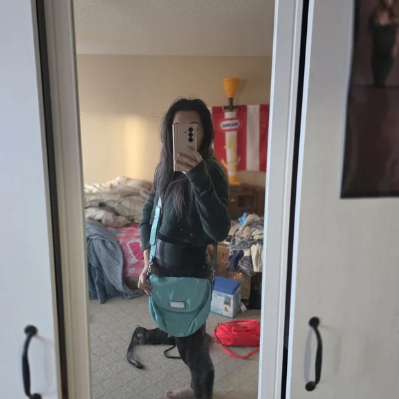 Authentic Marc BY Marc Jacobs Blue Pebble Leather Crossbody Bag - Picture 7 of 7